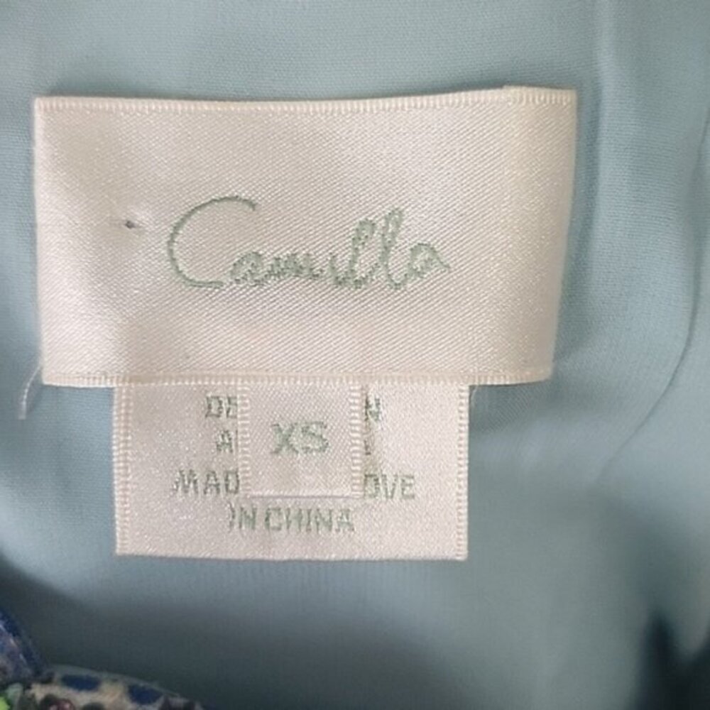 CAMILLA The Blue Market V Neck Fitted Dress Size XS b49 - Picture 13 of 16